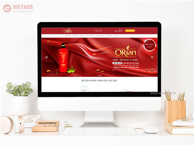 Thiết kế website thương hiệu dầu gội Orian