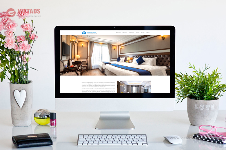 Thiết kế website khách sạn cao cấp Romantic Hotel