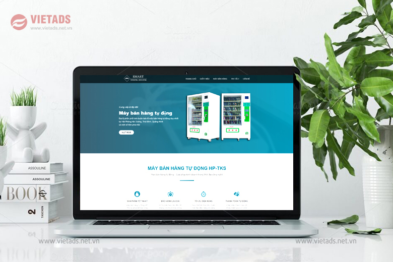 Mẫu thiết kế website máy bán hàng tự động đẹp