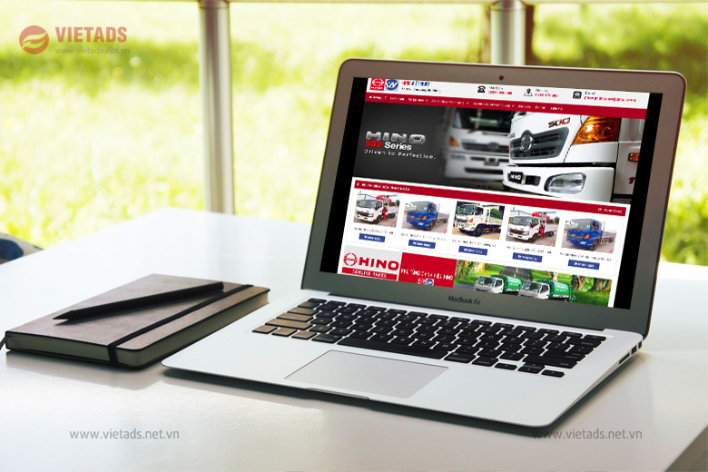 Mẫu website bán ô tô, xe tải đẹp
