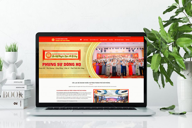 Mẫu thiết kế website câu lạc bộ doanh nhân đẹp, chuyên nghiệp