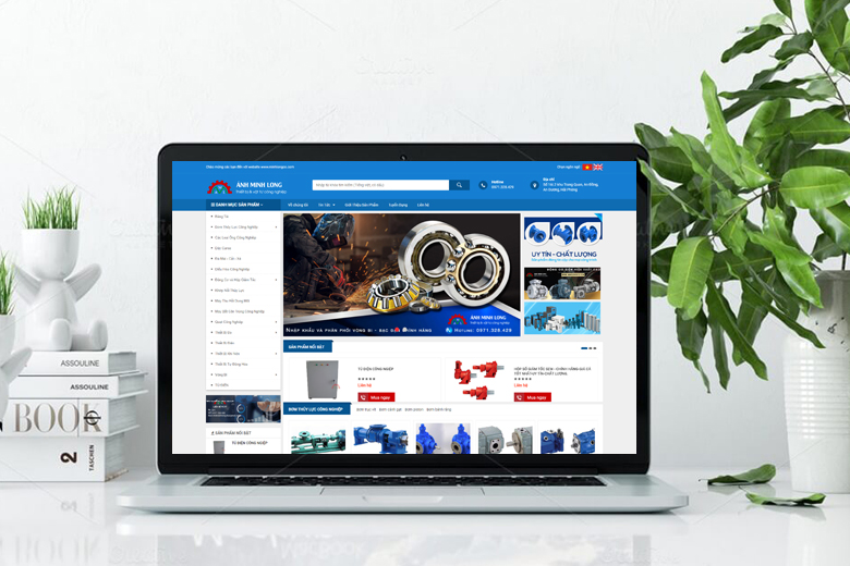 Thiết kế web thiết bị vật tư công nghiệp chuẩn SEO