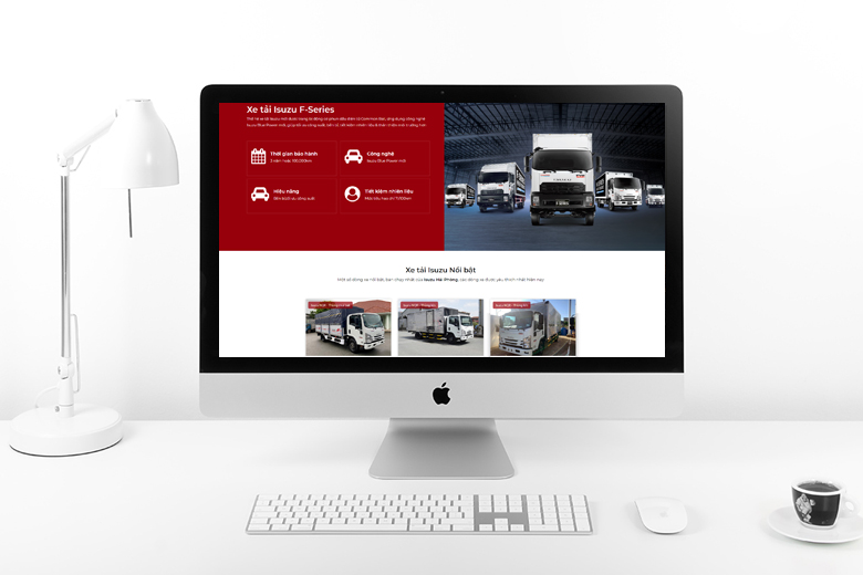Thiết kế website đại lý xe tải Isuzu Hải Phòng, Isuzu VietPhat