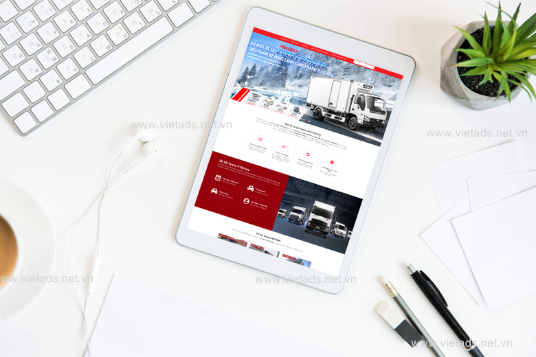 Thiết kế website đại lý xe tải Isuzu Hải Phòng, Isuzu VietPhat