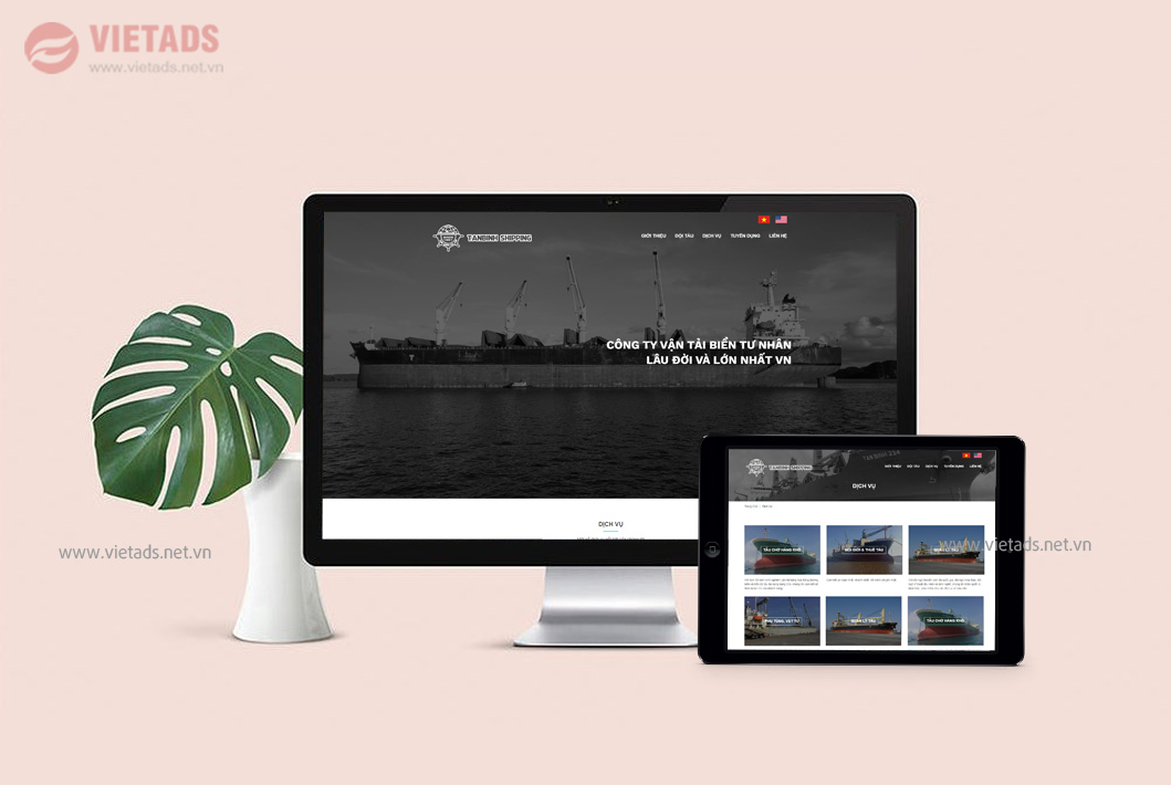 Đơn vị thiết kế website vận tải tàu biển logistíc uy tín, chất lượng hàng đầu Hải Phòng