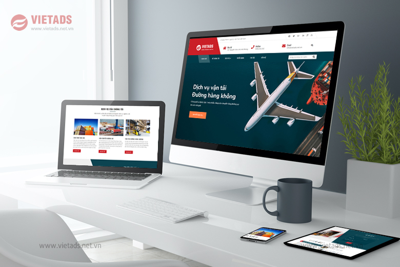 Thiết kế website công ty dịch vụ Logistics đẹp, giao diện bắt mắt thu hút người dùng