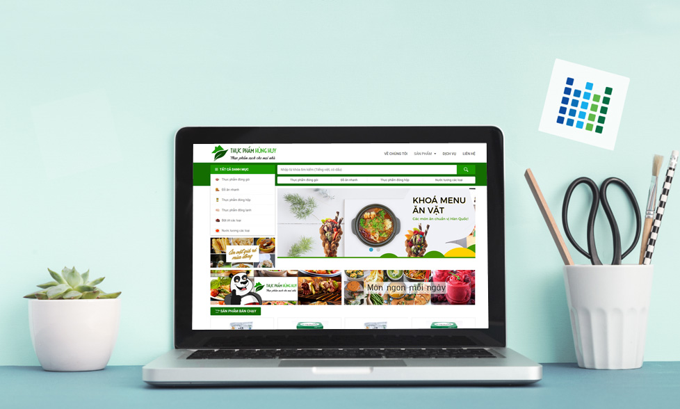 Mẫu website bán hàng thực phẩm sạch