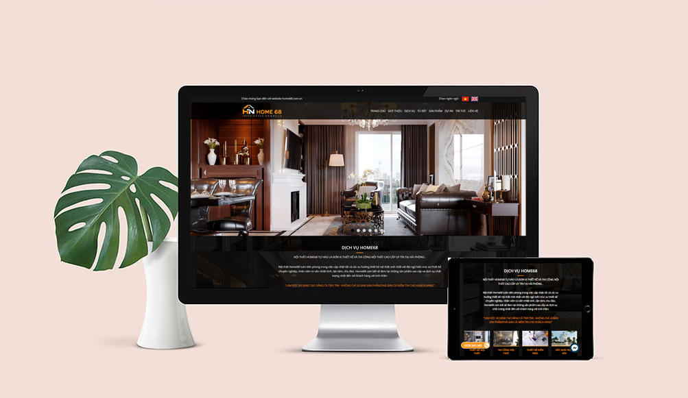 Thiết kế website nội thất nổi bật và chuyên nghiệp