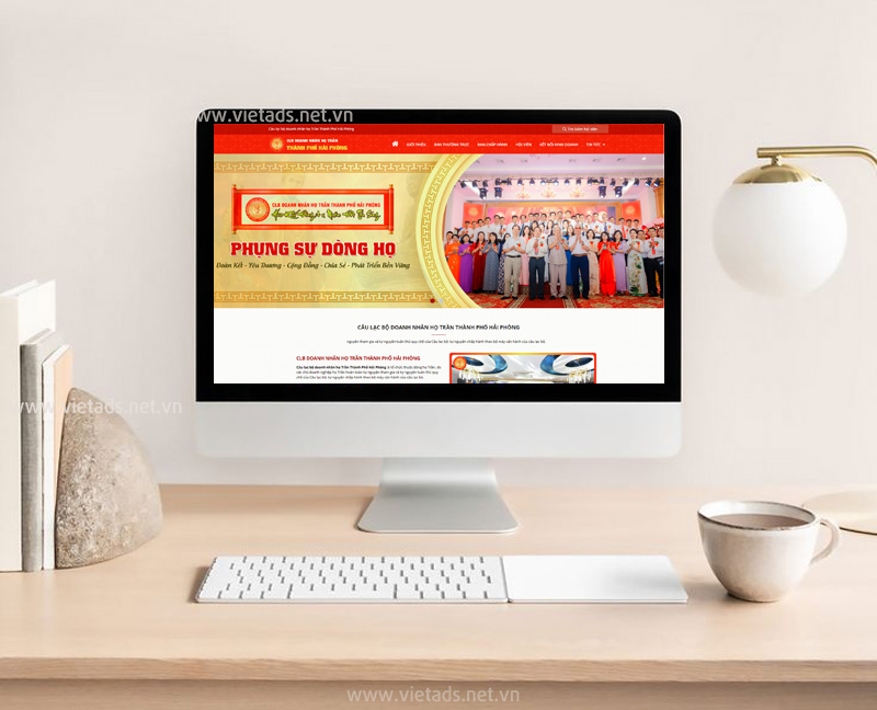 Mẫu thiết kế website câu lạc bộ doanh nhân đẹp, chuyên nghiệp