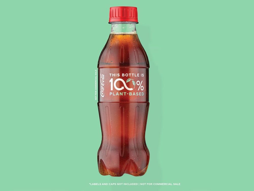 Mẫu chai được làm 100% từ thực vật của Coca-Cola