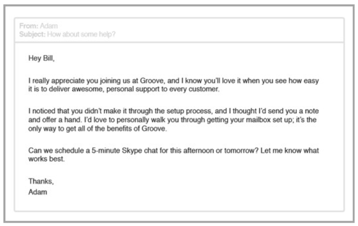 Groove: Giữ chân khách hàng qua email 