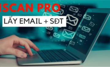 Phần mềm quét Email Miễn Phí (Scanner Email Website) iScanPRO