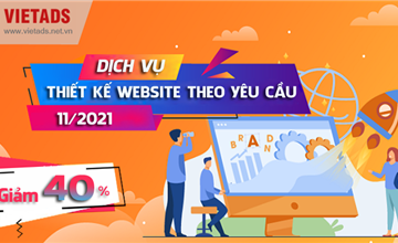 Thiết kế website theo yêu cầu 11/2021 - GIẢM NGAY 40%